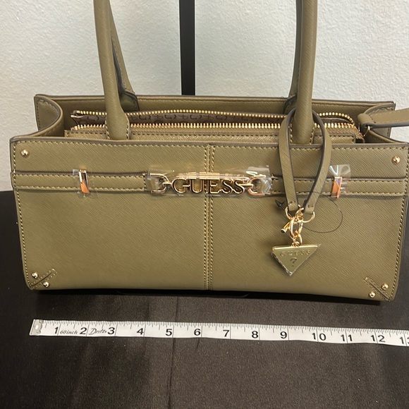 Guess | Olive Satchel w/Iconic Logo Bag Charm - Picture 12 of 16